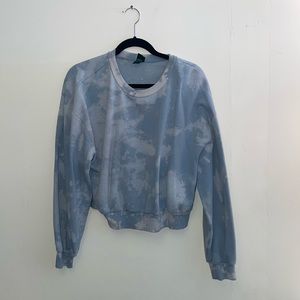 Tie-dye cropped pull over